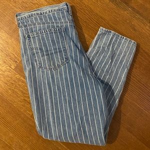 AE Pin Stripped Mom Jeans